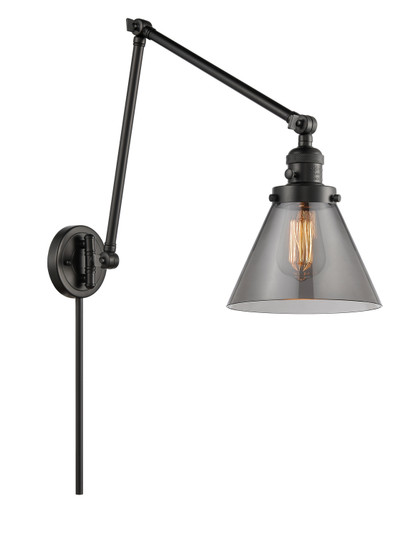 Franklin Restoration LED Swing Arm Lamp in Matte Black (405|238-BK-G43-LED)