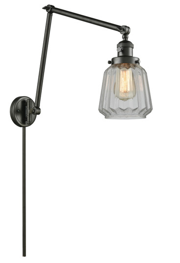 Franklin Restoration One Light Swing Arm Lamp in Oil Rubbed Bronze (405|238-OB-G142)