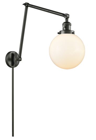 Franklin Restoration One Light Swing Arm Lamp in Oil Rubbed Bronze (405|238-OB-G201-8)