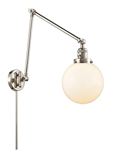 Franklin Restoration One Light Swing Arm Lamp in Polished Nickel (405|238-PN-G201-8)