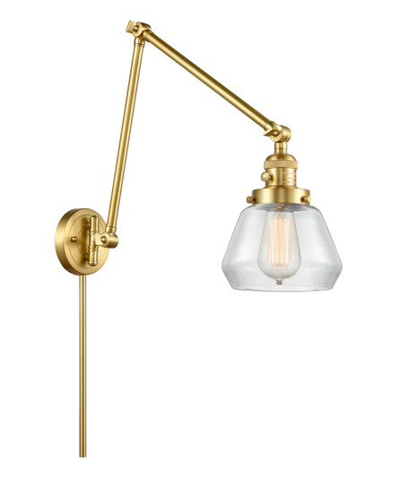 Franklin Restoration One Light Swing Arm Lamp in Satin Gold (405|238-SG-G172)