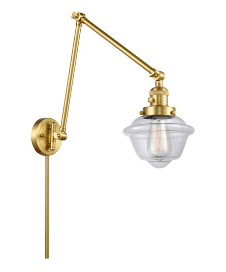 Franklin Restoration One Light Swing Arm Lamp in Satin Gold (405|238-SG-G532)