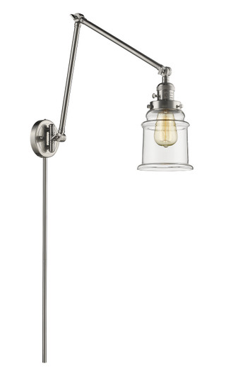 Franklin Restoration LED Swing Arm Lamp in Brushed Satin Nickel (405|238-SN-G182-LED)