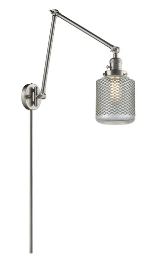 Franklin Restoration One Light Swing Arm Lamp in Brushed Satin Nickel (405|238-SN-G262)