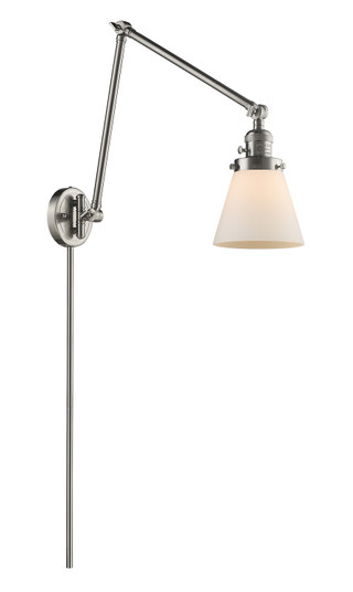 Franklin Restoration One Light Swing Arm Lamp in Brushed Satin Nickel (405|238-SN-G61)