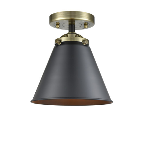 Nouveau LED Semi-Flush Mount in Black Antique Brass (405|284-1C-BAB-M13-BK-LED)