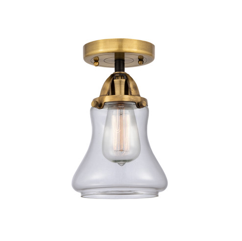 Nouveau 2 One Light Semi-Flush Mount in Black Antique Brass (405|288-1C-BAB-G192)