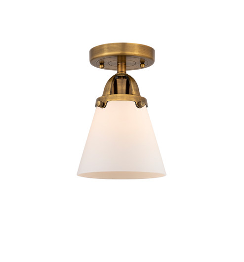 Nouveau 2 One Light Semi-Flush Mount in Brushed Brass (405|288-1C-BB-G61)