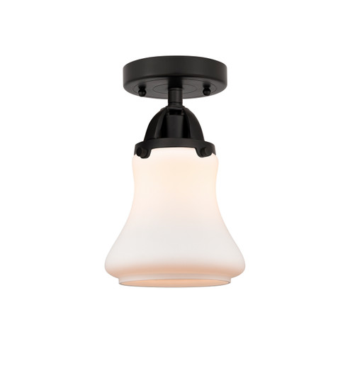 Nouveau 2 One Light Semi-Flush Mount in Matte Black (405|288-1C-BK-G191)