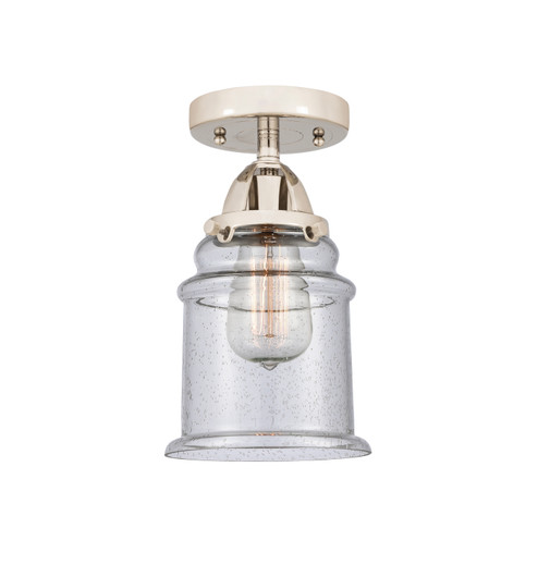 Nouveau 2 One Light Semi-Flush Mount in Polished Nickel (405|288-1C-PN-G184)