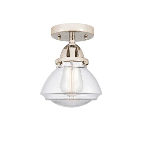 Nouveau 2 One Light Semi-Flush Mount in Polished Nickel (405|288-1C-PN-G322)