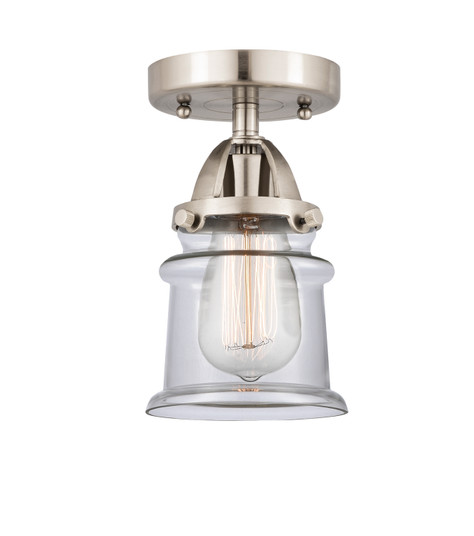 Nouveau 2 One Light Semi-Flush Mount in Brushed Satin Nickel (405|288-1C-SN-G182S)