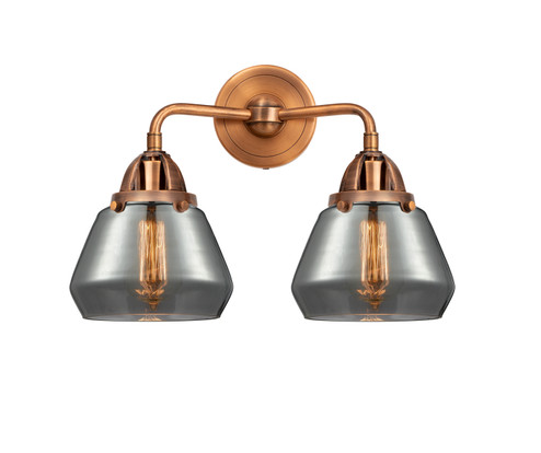 Nouveau 2 LED Bath Vanity in Antique Copper (405|288-2W-AC-G173-LED)