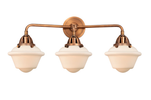 Nouveau 2 Three Light Bath Vanity in Antique Copper (405|288-3W-AC-G531)