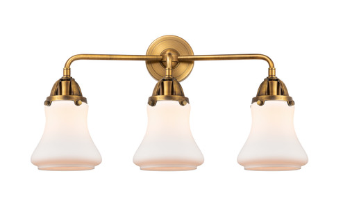 Nouveau 2 Three Light Bath Vanity in Brushed Brass (405|288-3W-BB-G191)