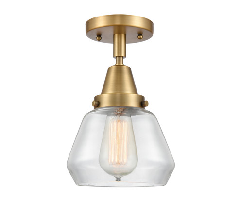 Caden One Light Flush Mount in Brushed Brass (405|447-1C-BB-G172)