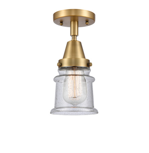 Caden One Light Flush Mount in Brushed Brass (405|447-1C-BB-G184S)