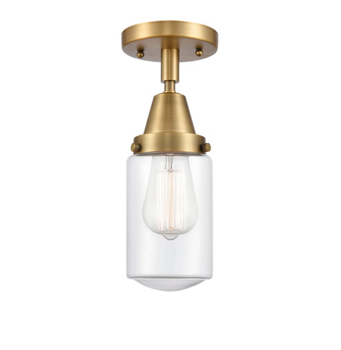 Caden One Light Flush Mount in Brushed Brass (405|447-1C-BB-G312)