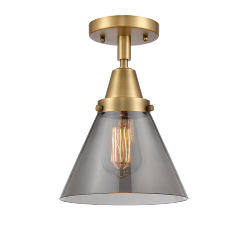 Caden One Light Flush Mount in Brushed Brass (405|447-1C-BB-G43)