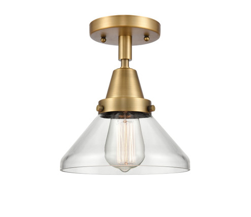 Caden One Light Flush Mount in Brushed Brass (405|447-1C-BB-G4472)