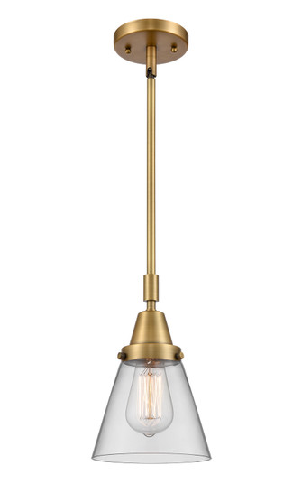 Caden One Light Mini Pendant in Brushed Brass (405|447-1S-BB-G62)
