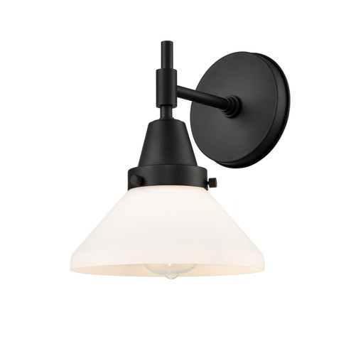 Caden One Light Wall Sconce in Matte Black (405|447-1W-BK-G4471)