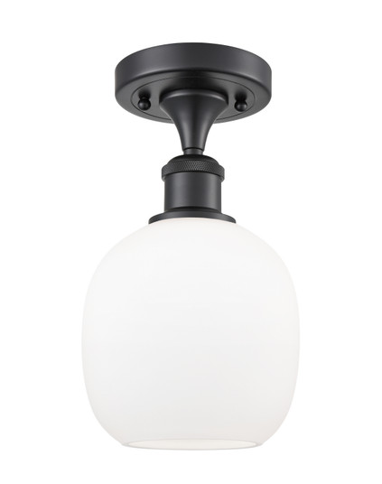 Ballston One Light Semi-Flush Mount in Matte Black (405|516-1C-BK-G101) Ballston One Light Semi-Flush Mount in Matte Black (405|516-1C-BK-G101)
