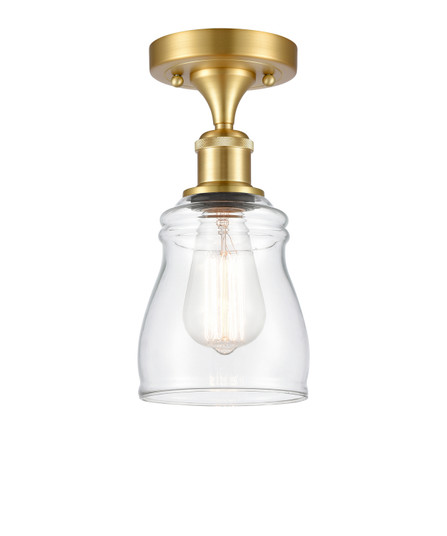 Ballston One Light Semi-Flush Mount in Satin Gold (405|516-1C-SG-G392)