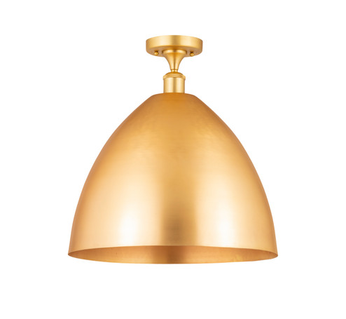 Ballston One Light Semi-Flush Mount in Satin Gold (405|516-1C-SG-MBD-16-SG)