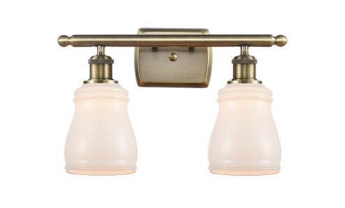 Ballston Two Light Bath Vanity in Antique Brass (405|516-2W-AB-G391)