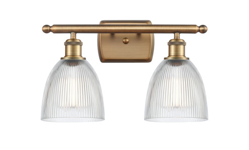 Ballston Two Light Bath Vanity in Brushed Brass (405|516-2W-BB-G382)