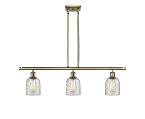 Ballston Three Light Island Pendant in Antique Brass (405|516-3I-AB-G259)