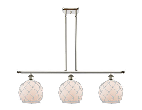 Ballston LED Island Pendant in Polished Nickel (405|516-3I-PN-G121-8RW-LED)