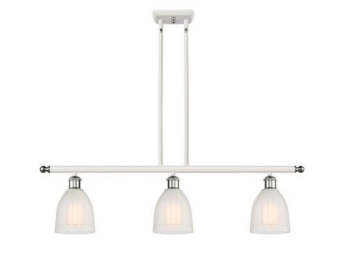 Ballston Three Light Island Pendant in White Polished Chrome (405|516-3I-WPC-G441)