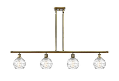 Ballston Four Light Island Pendant in Antique Brass (405|516-4I-AB-G1213-6) Ballston Four Light Island Pendant in Antique Brass (405|516-4I-AB-G1213-6)