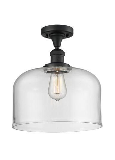 Franklin Restoration LED Semi-Flush Mount in Matte Black (405|517-1CH-BK-G72-L-LED)