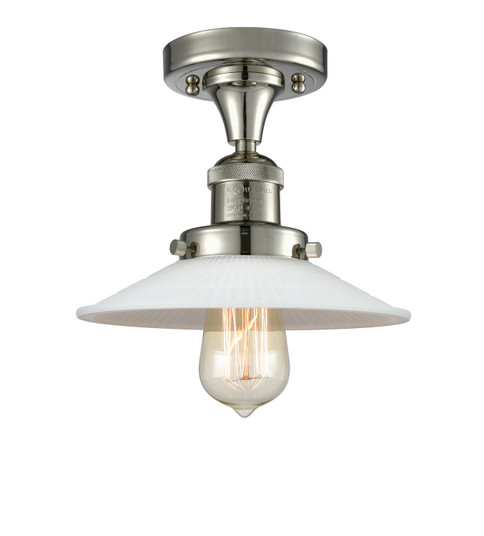 Franklin Restoration One Light Semi-Flush Mount in Polished Nickel (405|517-1CH-PN-G1)