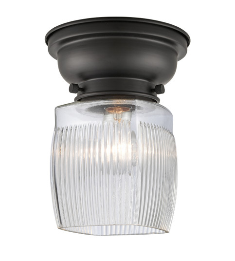 Franklin Restoration One Light Flush Mount in Matte Black (405|623-1F-BK-G302)