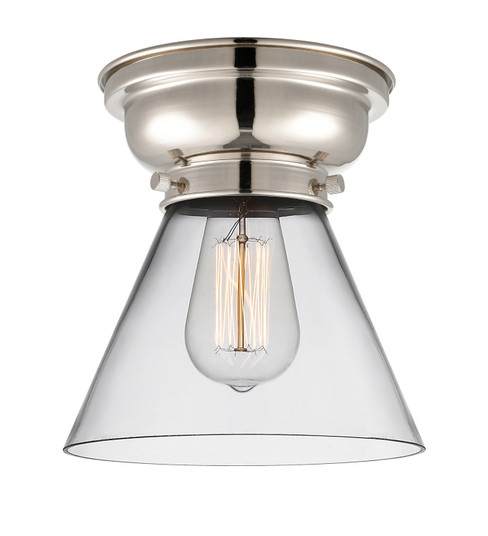 Franklin Restoration One Light Flush Mount in Polished Nickel (405|623-1F-PN-G42)