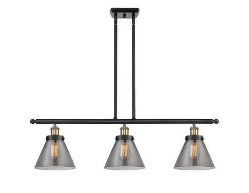 Ballston Urban Three Light Island Pendant in Black Antique Brass (405|916-3I-BAB-G43)