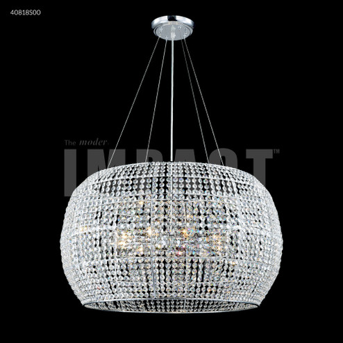 Contemporary Nine Light Chandelier in Silver (64|40818S00)