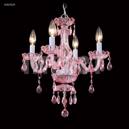 Mini Crystal Chandelier Four Light Chandelier in Silver (64|40824S2R)