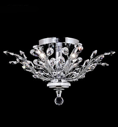 Florale Four Light Flush Mount in Silver (64|94454S0T)