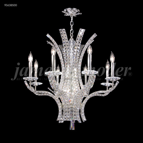 Eclipse Fashion Eight Light Chandelier in Silver (64|95638S00)