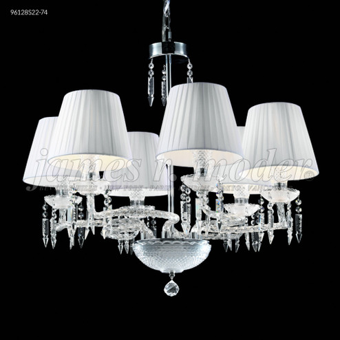 Le Chateau Six Light Chandelier in Silver (64|96128S22)
