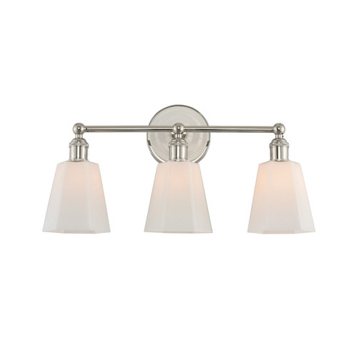 Greenwich Three Light Bath in Polished Nickel (33|305033PN)