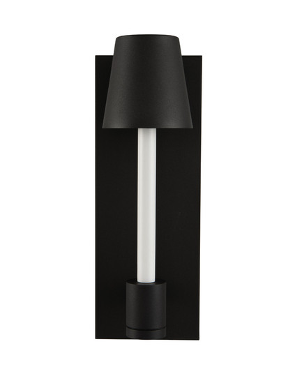 Candelero LED Wall Sconce in Matte Black w White Accent (33|405322MBW)