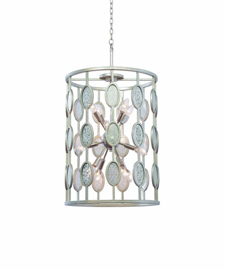 Palomar 12 Light Foyer Pendant in Vintage Silver Leaf (33|506152VSL)