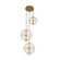 Sussex LED Pendant in Winter Brass (33|509757WB)