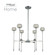 Mae LED Chandelier in Chrome (33|511671CH)